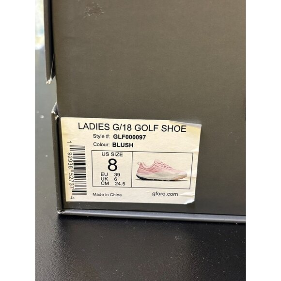 G/Fore Golf Shoes Pink & White Size 8 / 39 - Picture 13 of 13